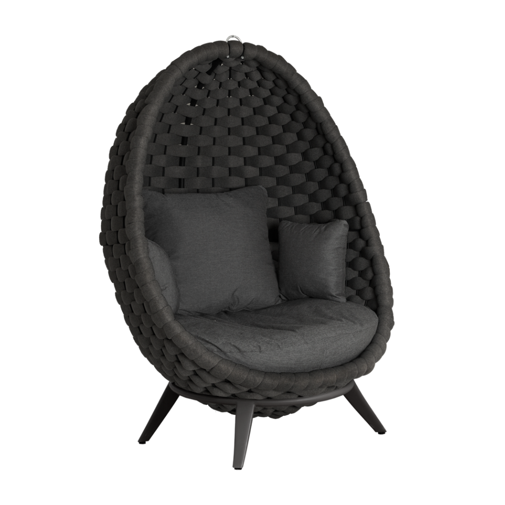 Alexander Rose Cordial Luxe Dark Grey Lucy Chair with Base